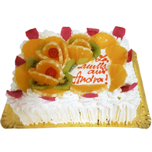 Tort Crema de Vanilie si Fructe