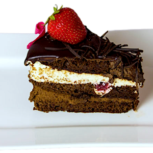 Felie de Tort Duo cu Mousse de Capsuni