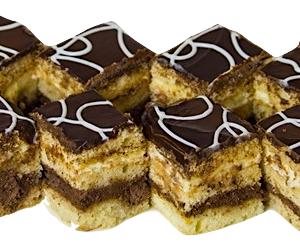 Mini Prajitura Alb si Negru