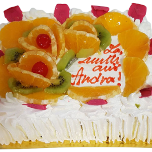 Tort Crema de Vanilie si Fructe