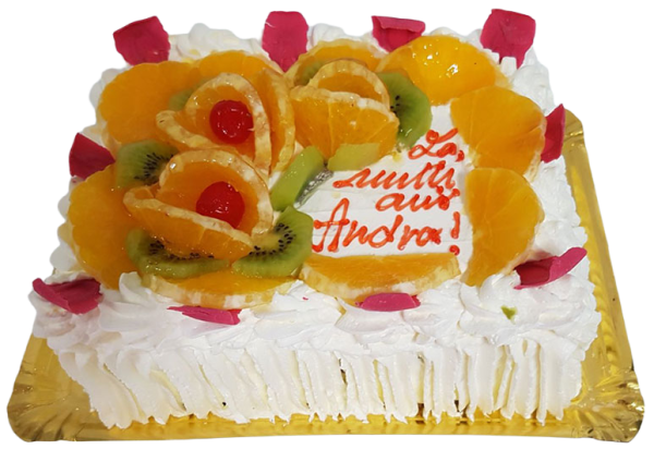 Tort Crema de Vanilie si Fructe
